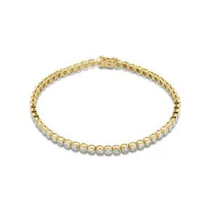 De la Paix Alfie 14 karat gold tennis bracelet with diamond 0.36 carat