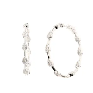 Diamond Cluster Hoops