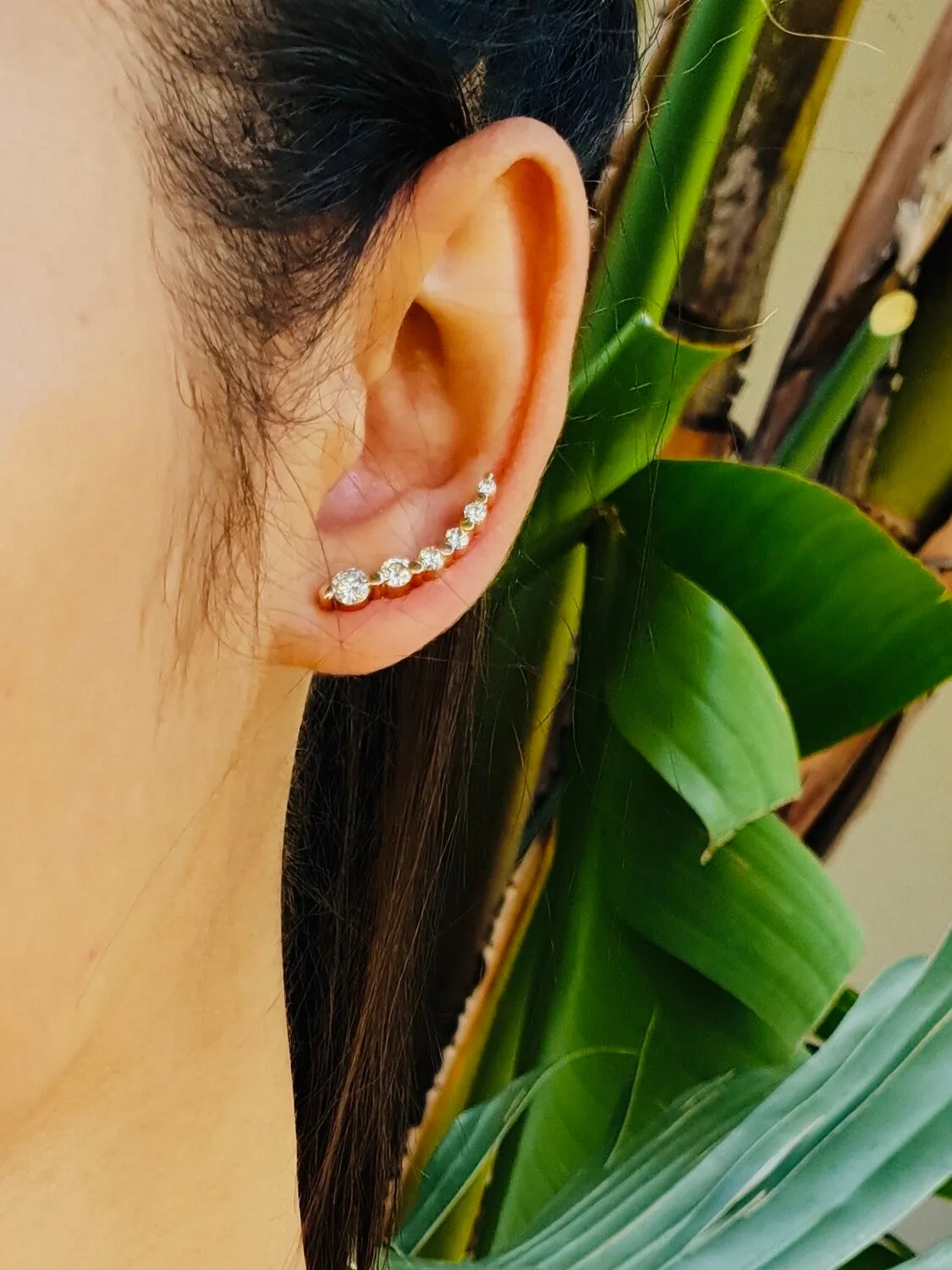 Diamond Wing Earring