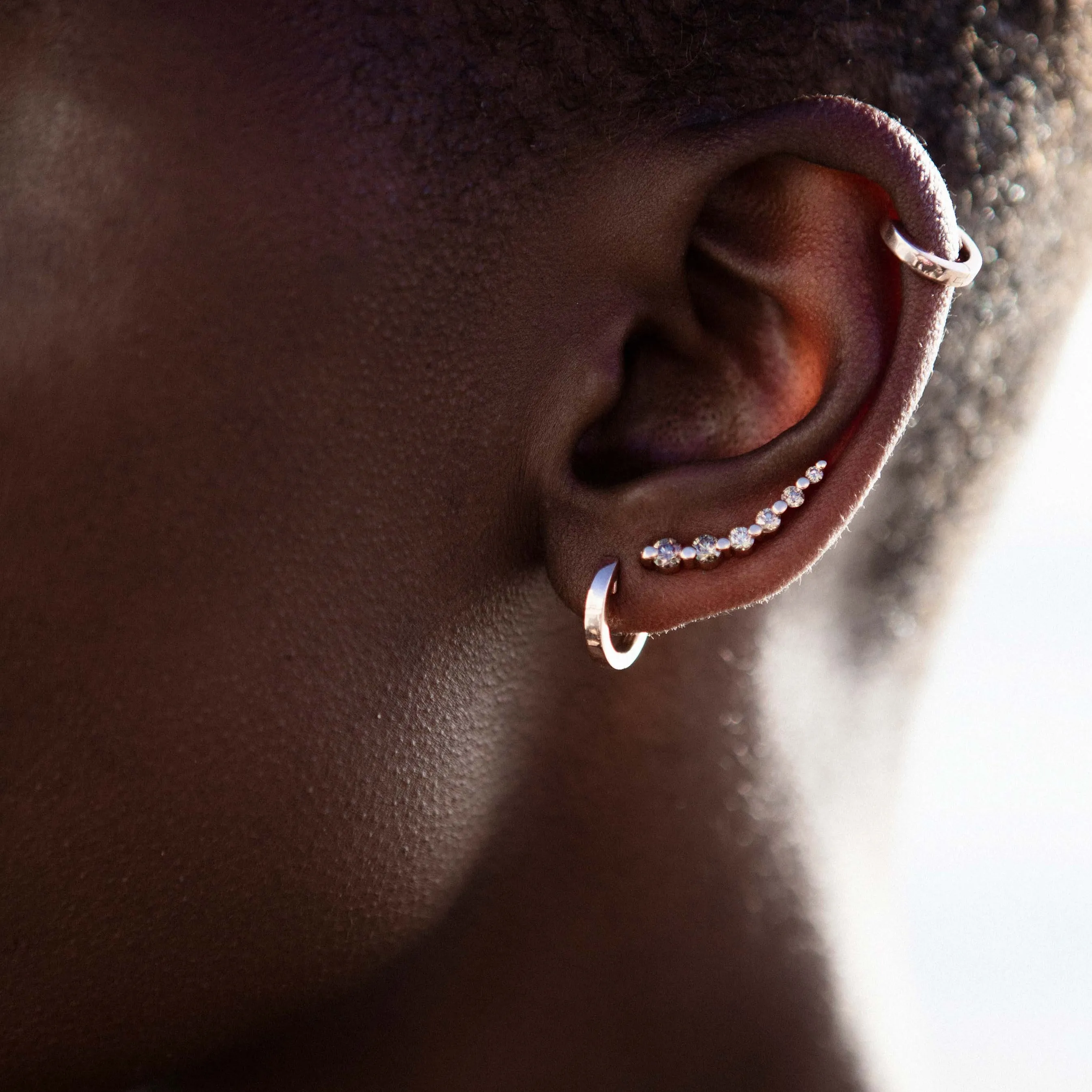 Diamond Wing Earring