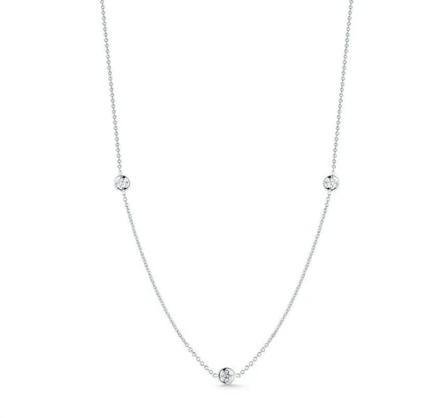 Diamonds by the Inch Three Station Necklace