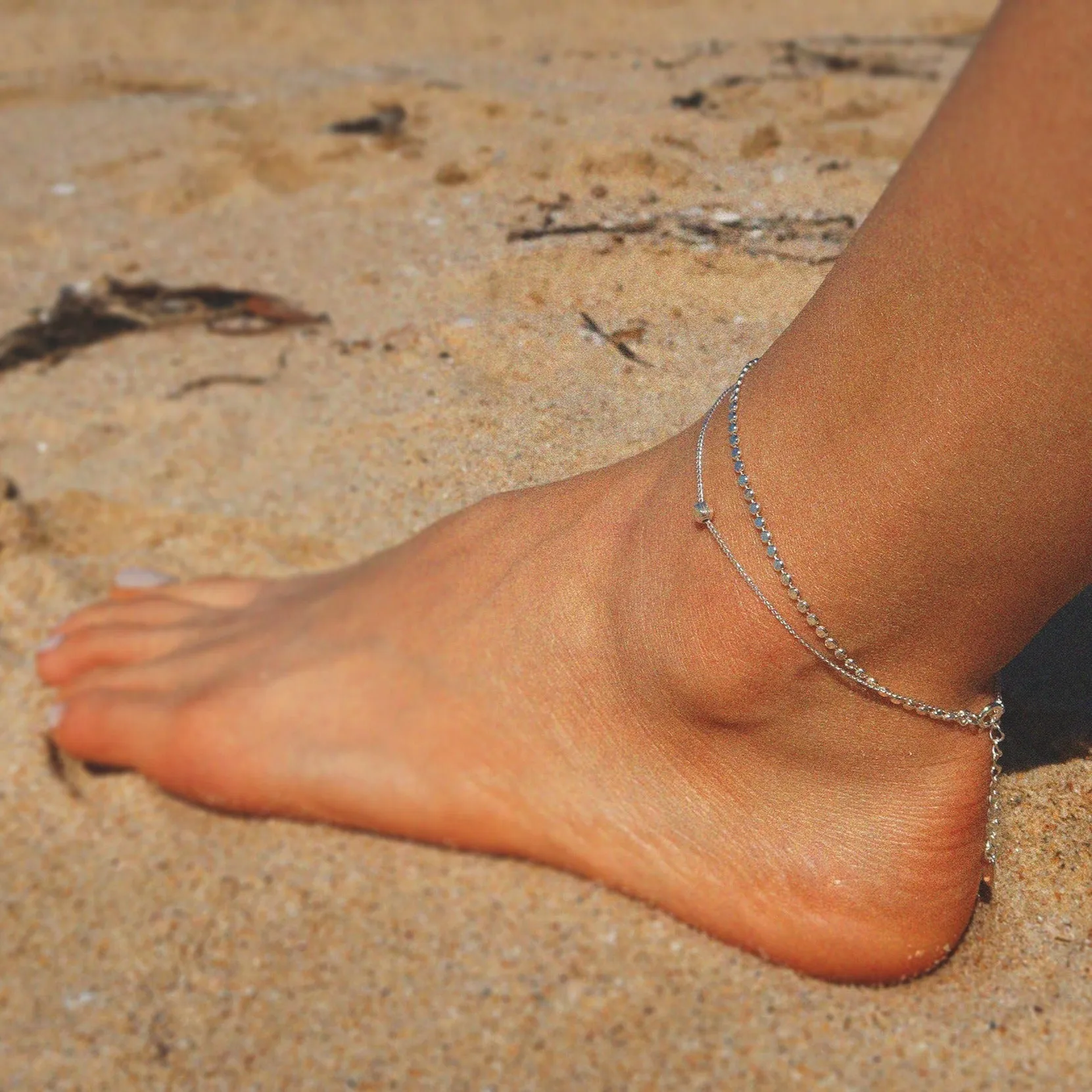 Ella Double Chain Anklet