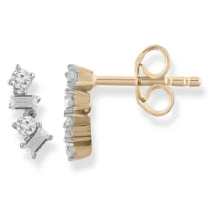 Fancy Diamond Stud Earrings
