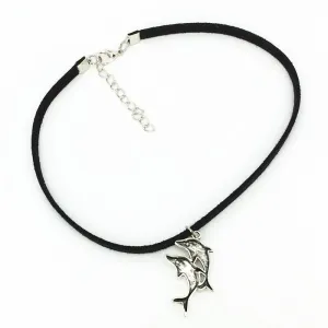 Fashion Retro Dolphin Necklace Pendant