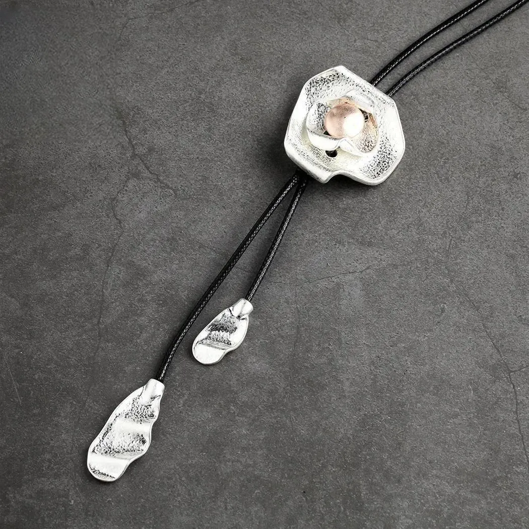 Fashion Rose Flower Jewelry For Women Long Necklace Unusual Things Chokers Pendants