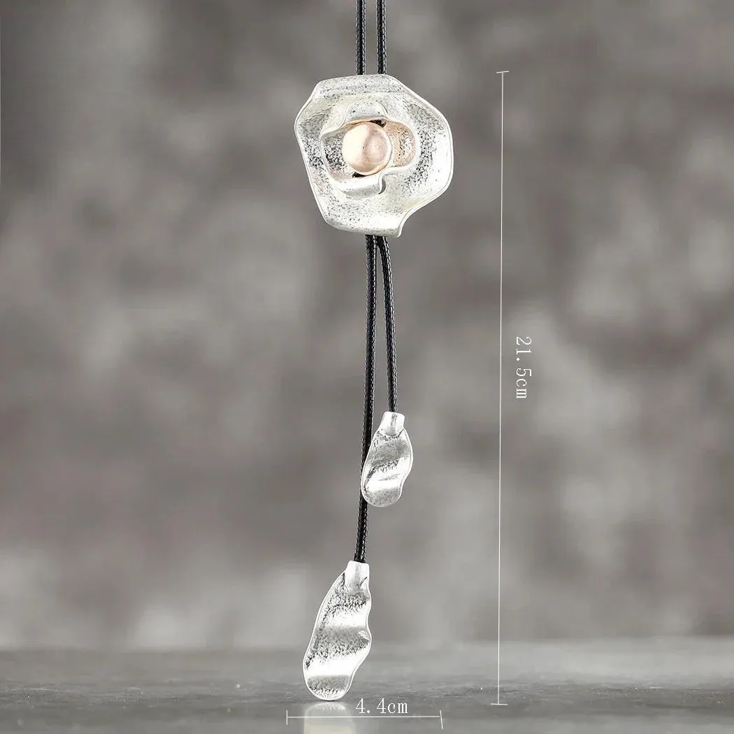 Fashion Rose Flower Jewelry For Women Long Necklace Unusual Things Chokers Pendants