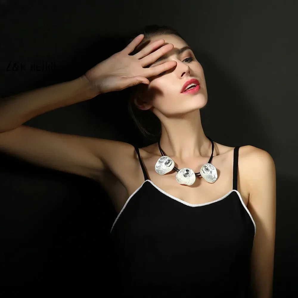 Fashion Silver Color Chokers Collar Necklace Jewelry for Women
