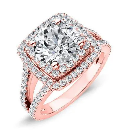 Flora - GIA Natural Round Diamond Engagement Ring