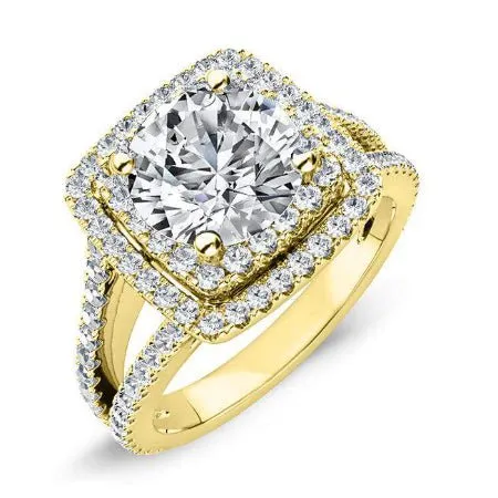 Flora - GIA Natural Round Diamond Engagement Ring