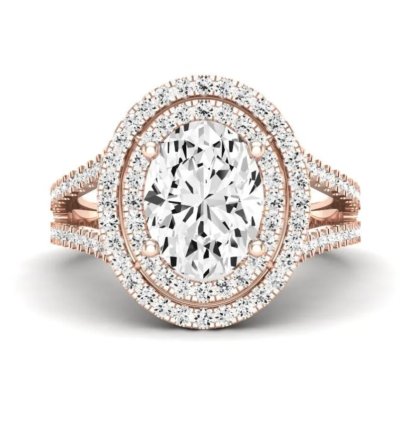 Flora - Oval Moissanite Engagement Ring