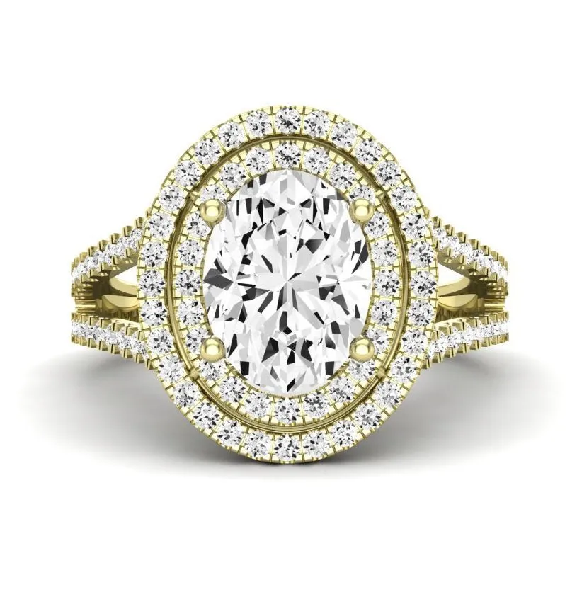 Flora - Oval Moissanite Engagement Ring