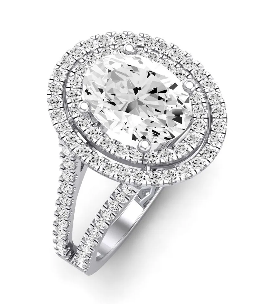 Flora - Oval Moissanite Engagement Ring