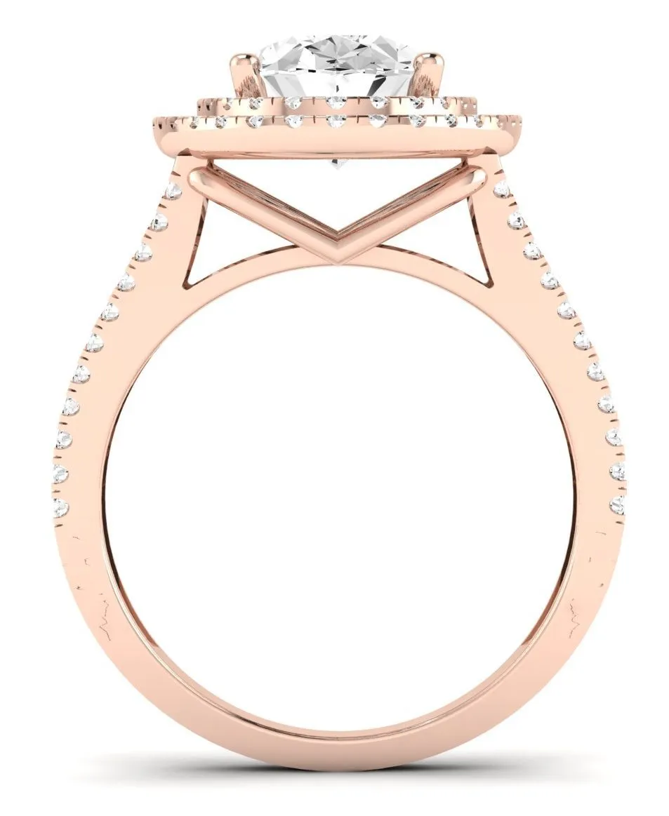 Flora - Oval Moissanite Engagement Ring