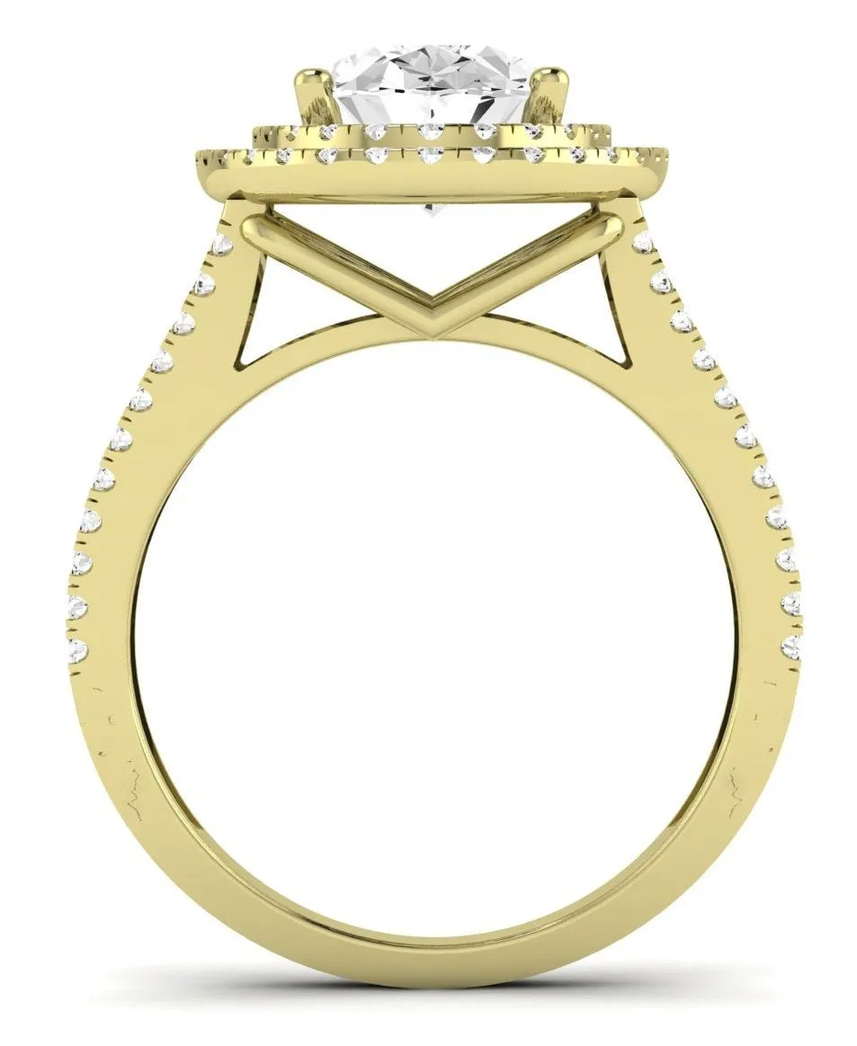 Flora - Oval Moissanite Engagement Ring