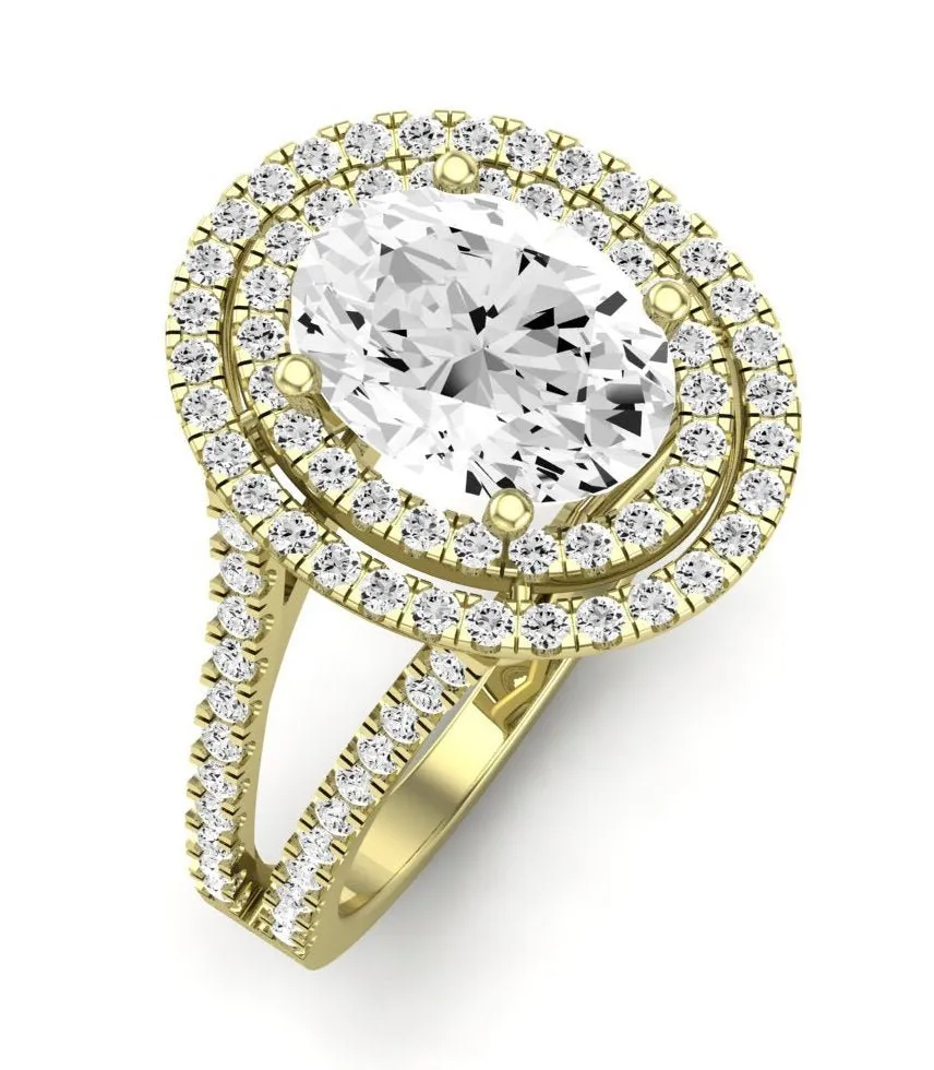 Flora - Oval Moissanite Engagement Ring