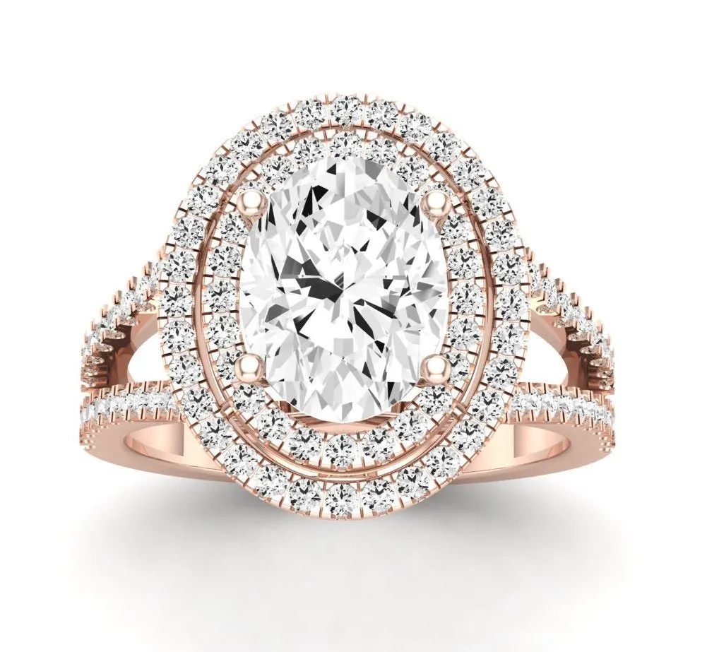 Flora - Oval Moissanite Engagement Ring