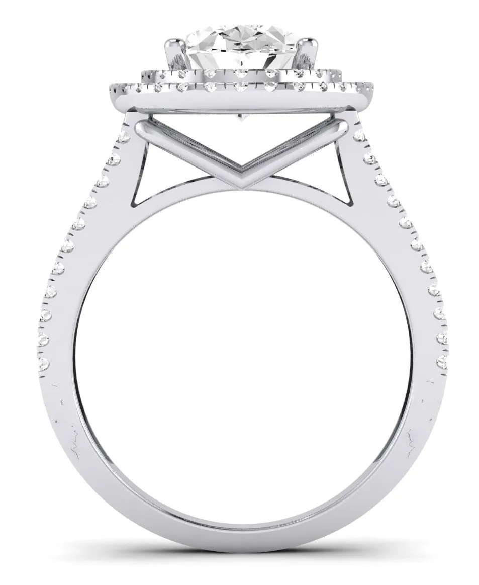 Flora - Oval Moissanite Engagement Ring