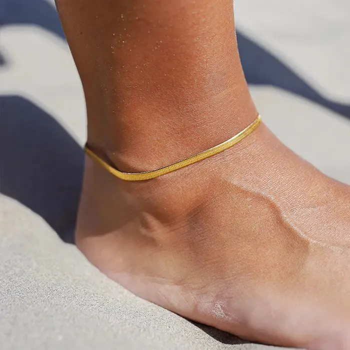 Geometric Minimalist Retro Anklet