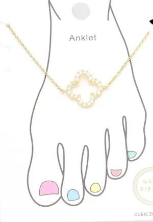 gold dipped clove anklet