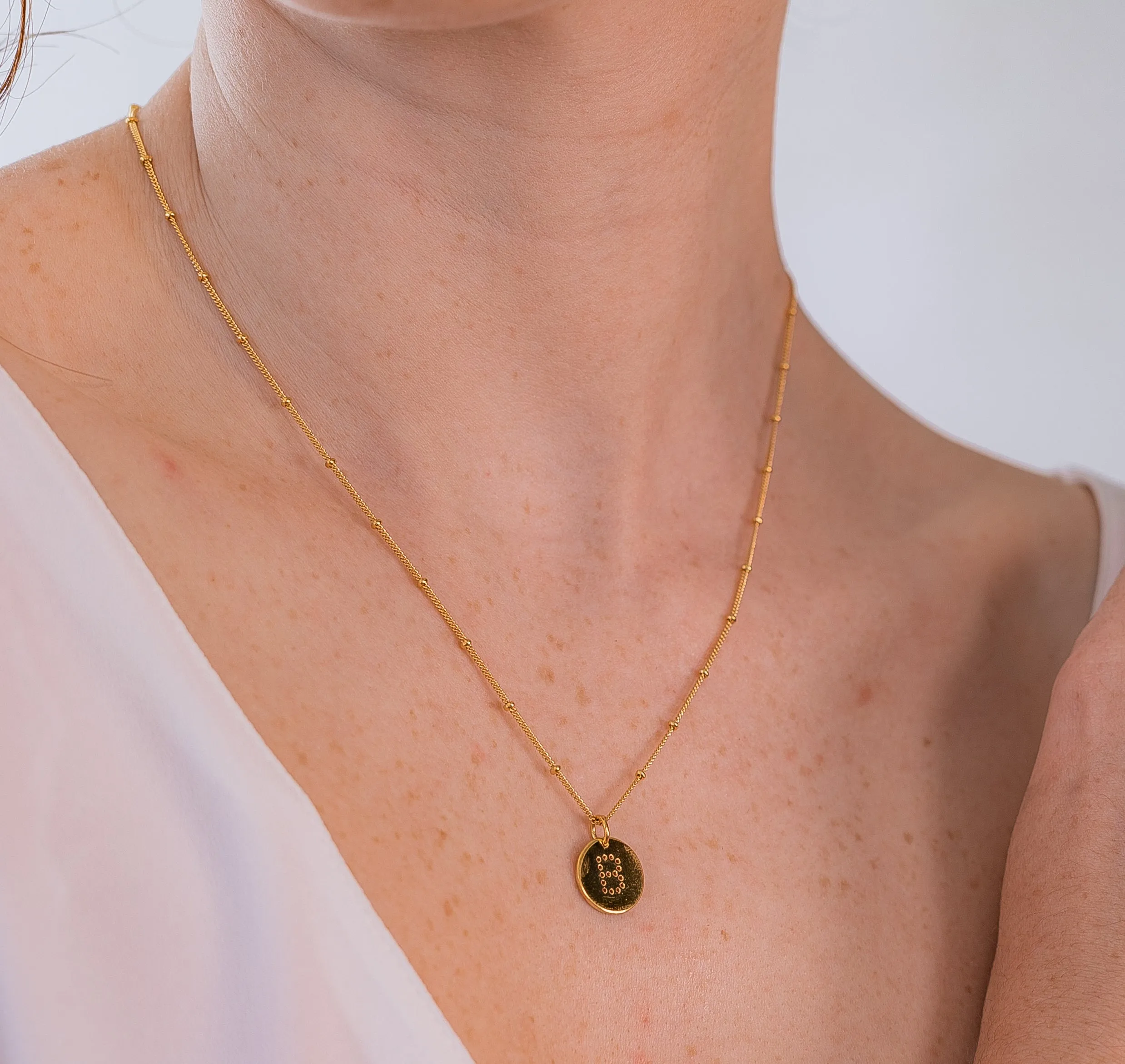 Gold Vermeil Alphabet J Necklace
