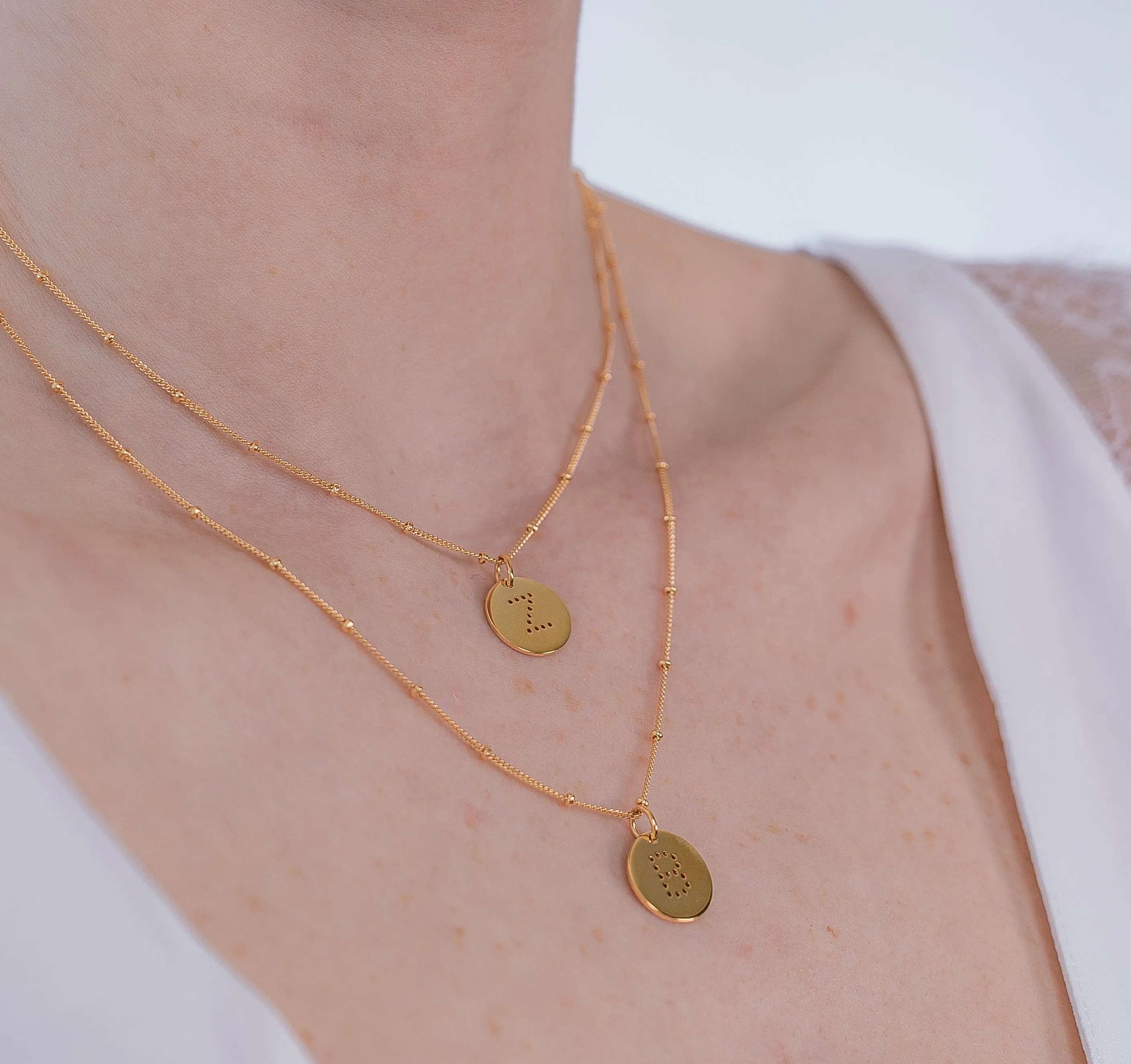 Gold Vermeil Alphabet J Necklace