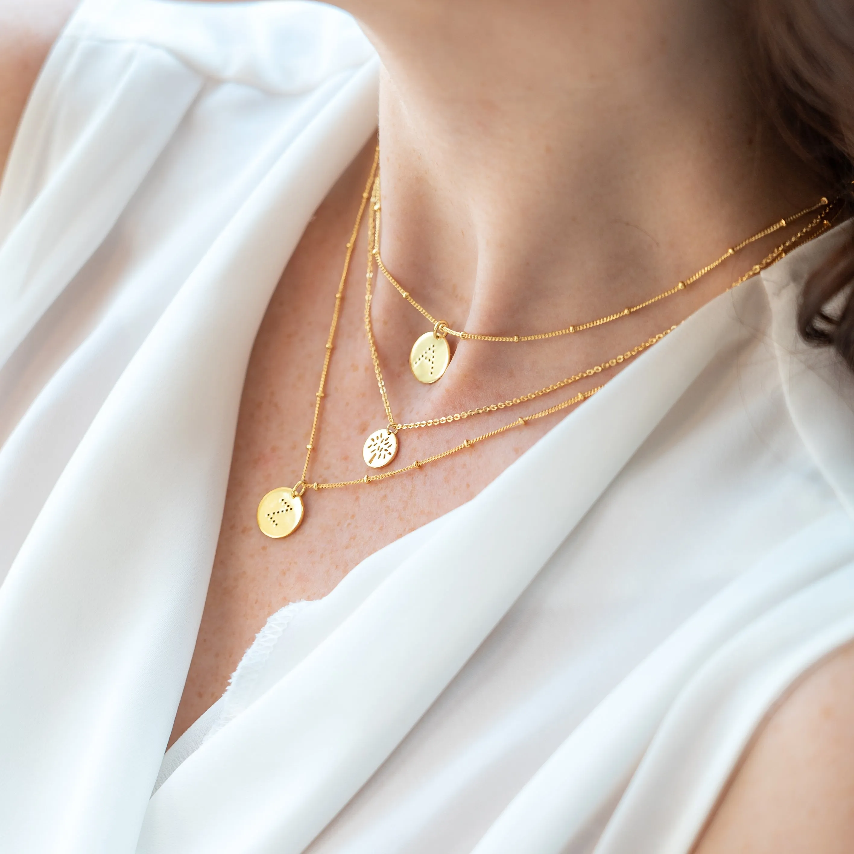 Gold Vermeil Alphabet J Necklace