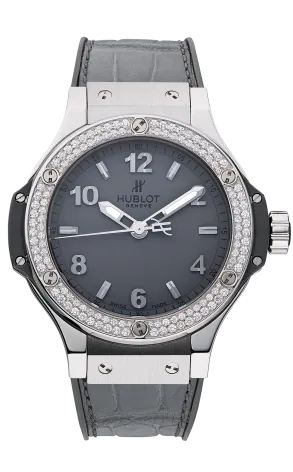 Hublot Big Bang Gray Stainless steel & Diamonds Lady's Watch