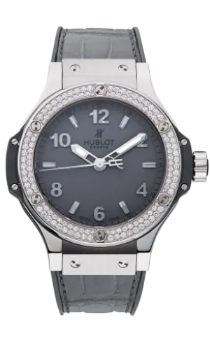Hublot Big Bang Gray Stainless steel & Diamonds Lady's Watch