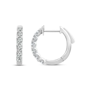 Lab Grown Diamond Huggie Earrings TDW=1.00ct