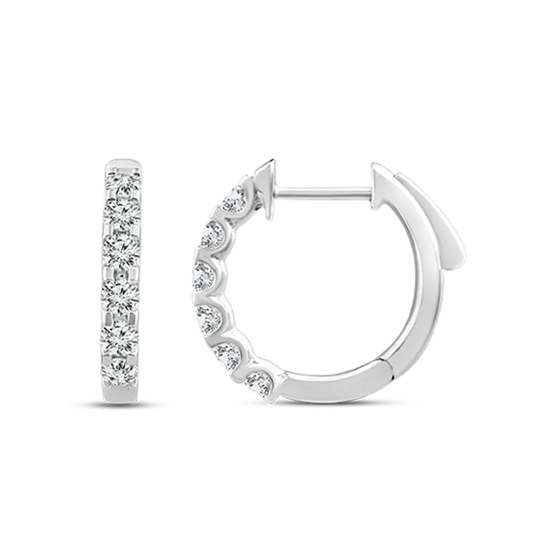Lab Grown Diamond Huggie Earrings TDW=1.00ct