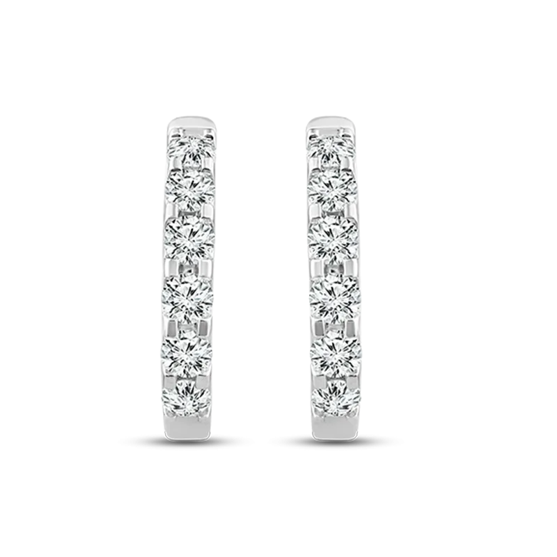Lab Grown Diamond Huggie Earrings TDW=1.00ct