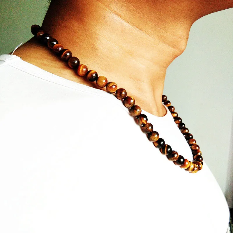 Lava Stone Choker Beads Necklace