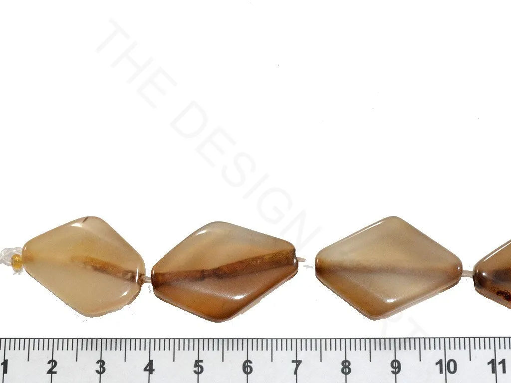 Light Brown Diamond Agate Stones