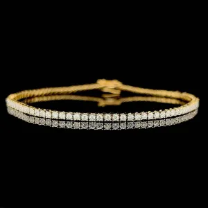 #LVNAPP | 4.1cts Full Eternity Unisex Tennis Bracelet 14kt