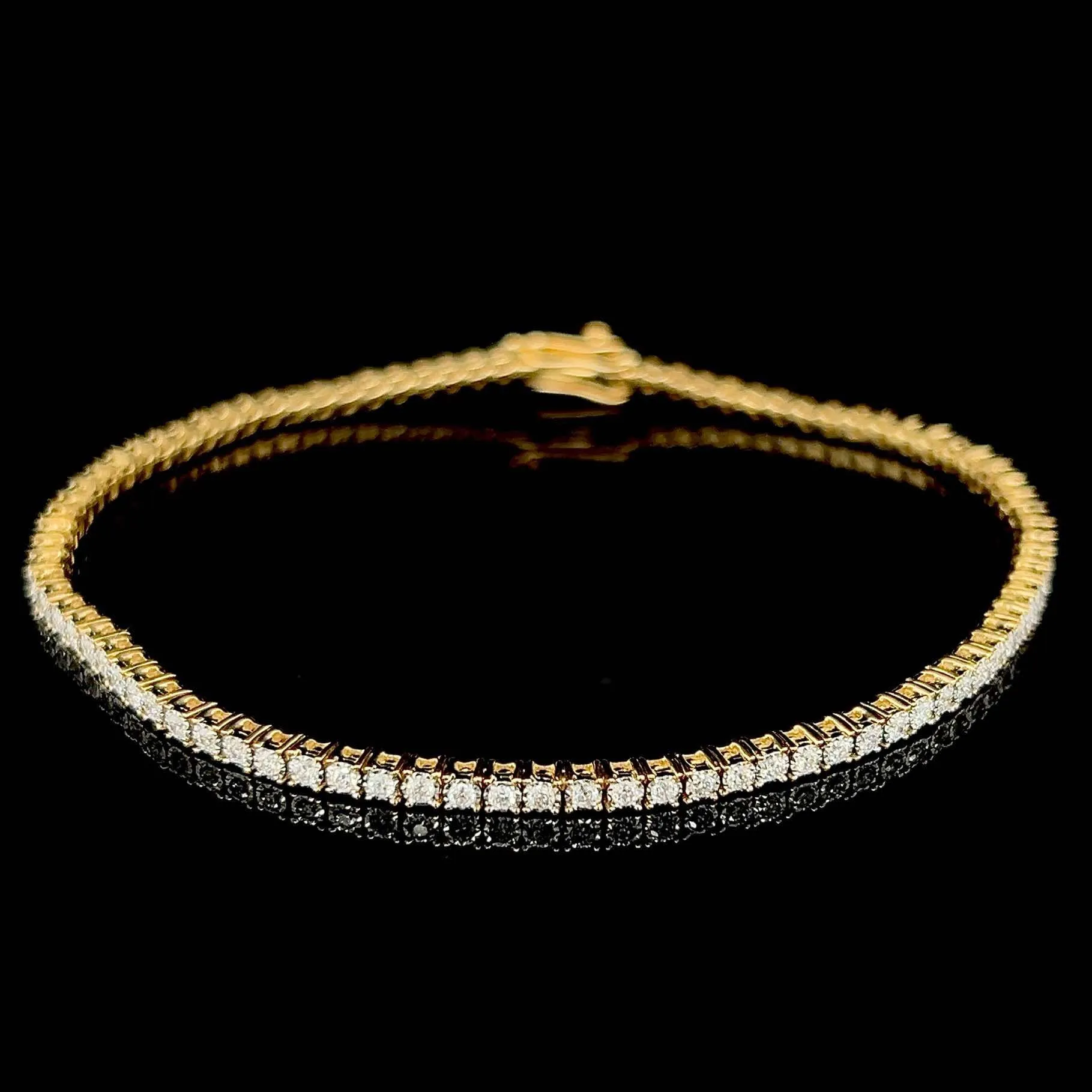 #LVNAPP | 4.1cts Full Eternity Unisex Tennis Bracelet 14kt