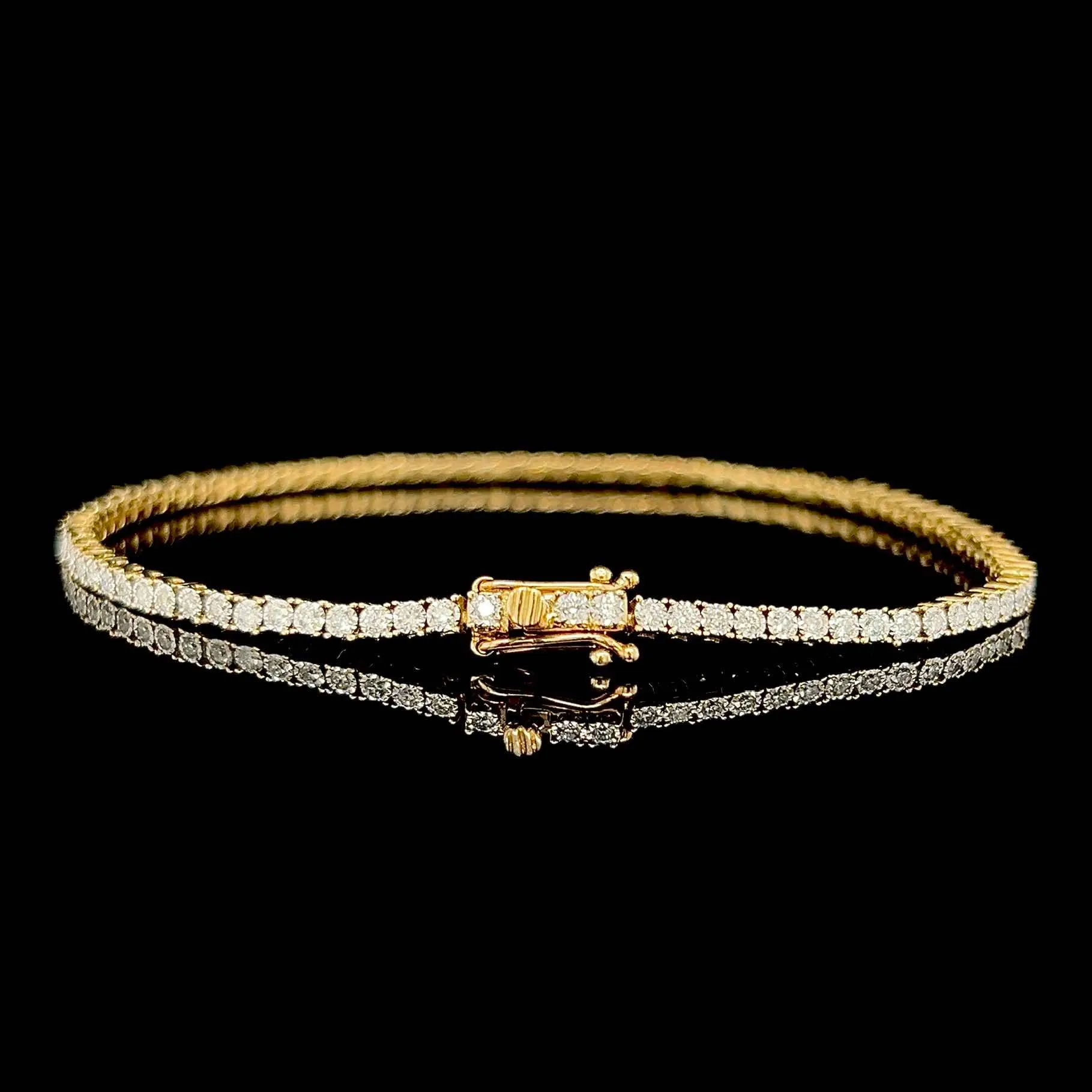 #LVNAPP | 4.1cts Full Eternity Unisex Tennis Bracelet 14kt