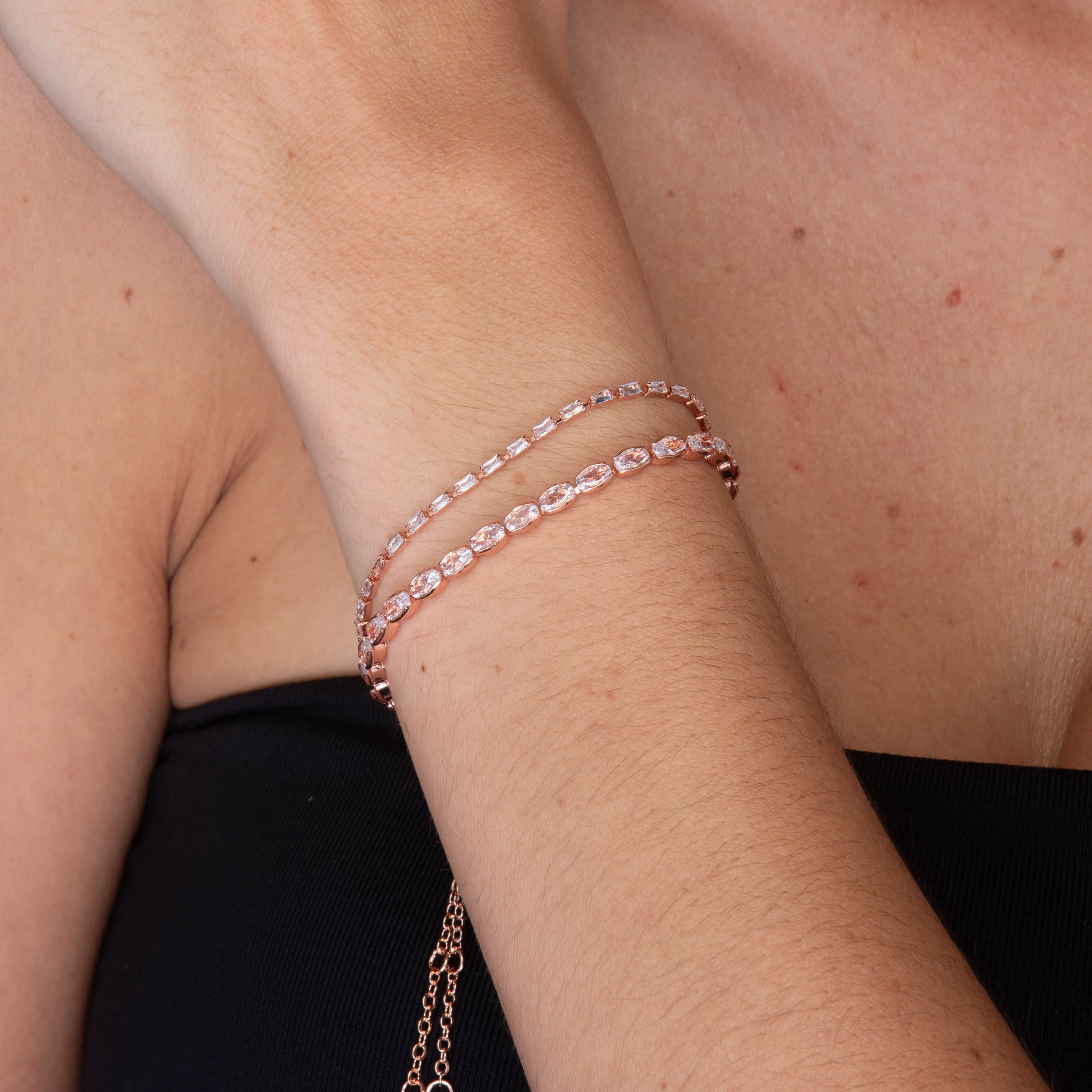 Marquise Tennis Zirconia Bracelet
