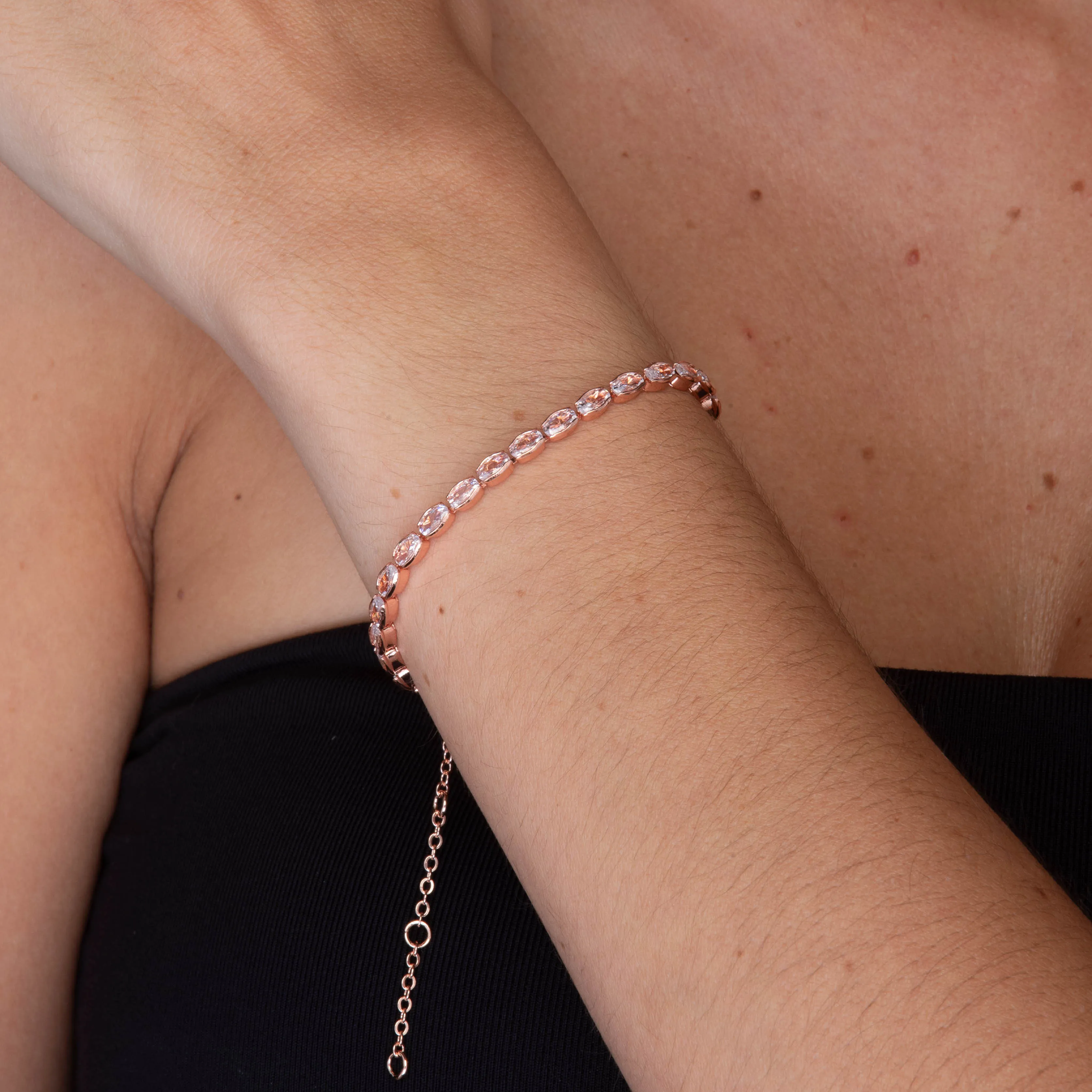 Marquise Tennis Zirconia Bracelet