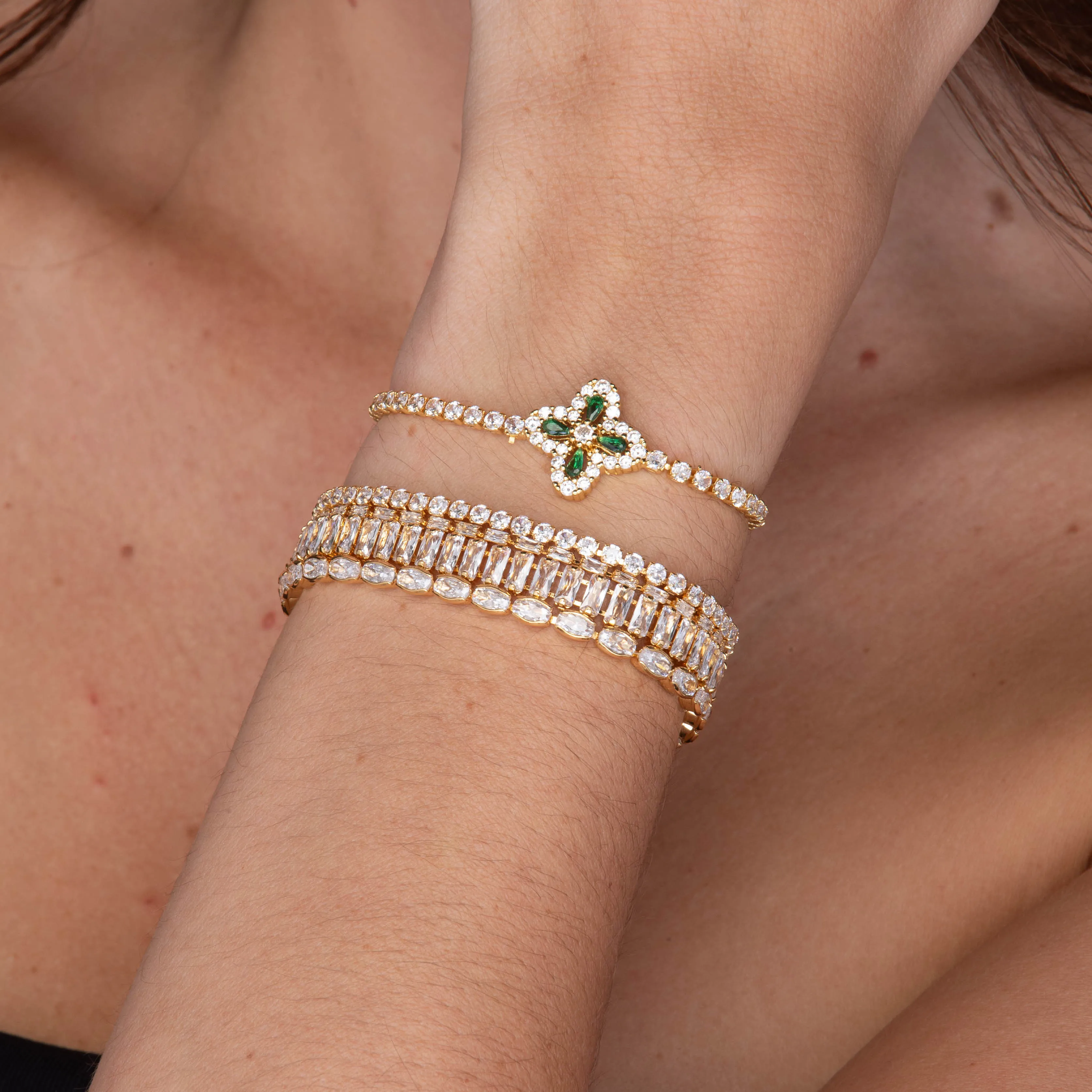 Marquise Tennis Zirconia Bracelet