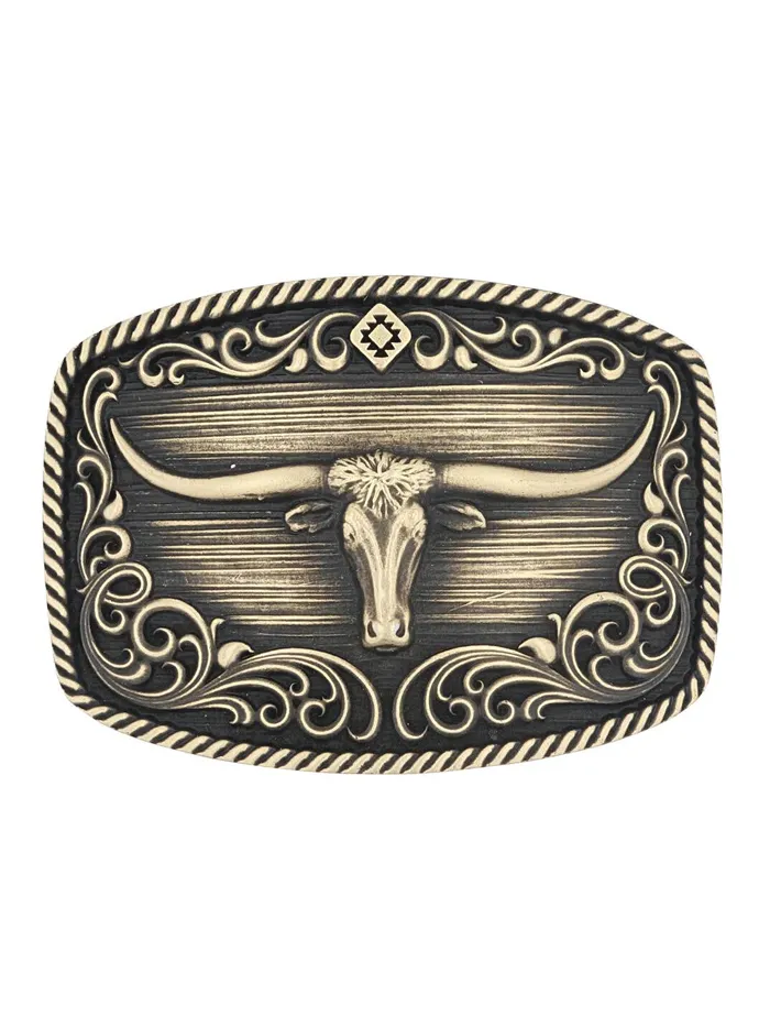 Montana Silversmiths A973C Longhorn Legend Heritage Attitude Buckle Bronze
