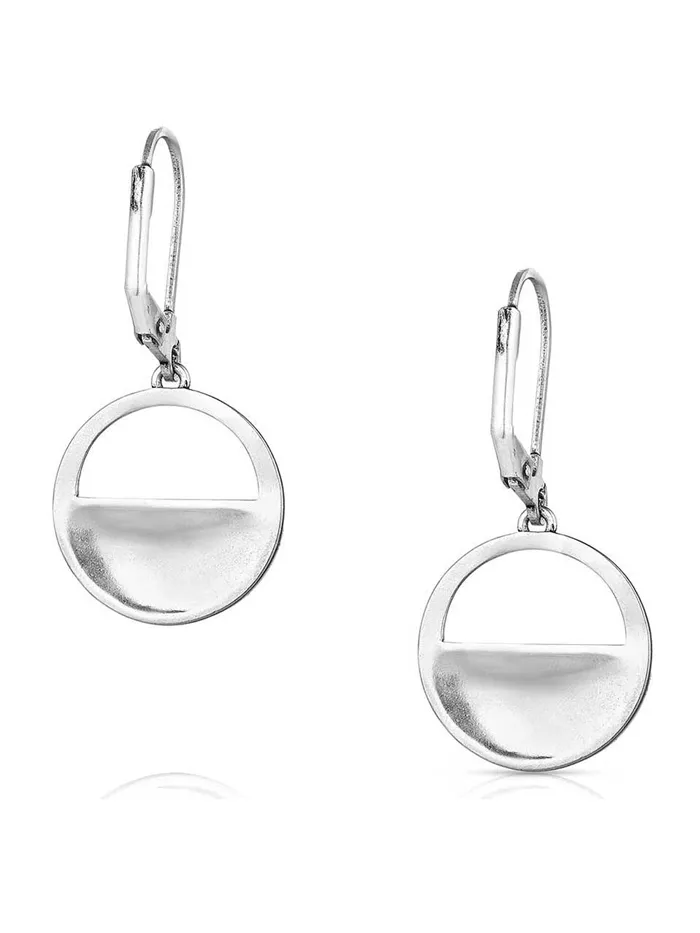 Montana Silversmiths ER5869 Womens Treasured Embrace Earrings Silver