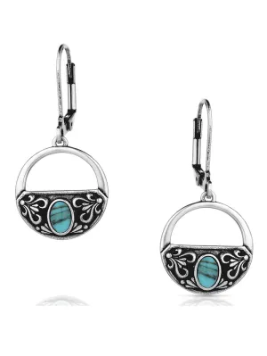 Montana Silversmiths ER5869 Womens Treasured Embrace Earrings Silver