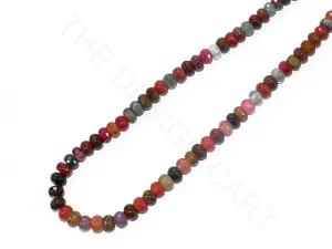 Multicolour Round Faceted 3 Agate Stones