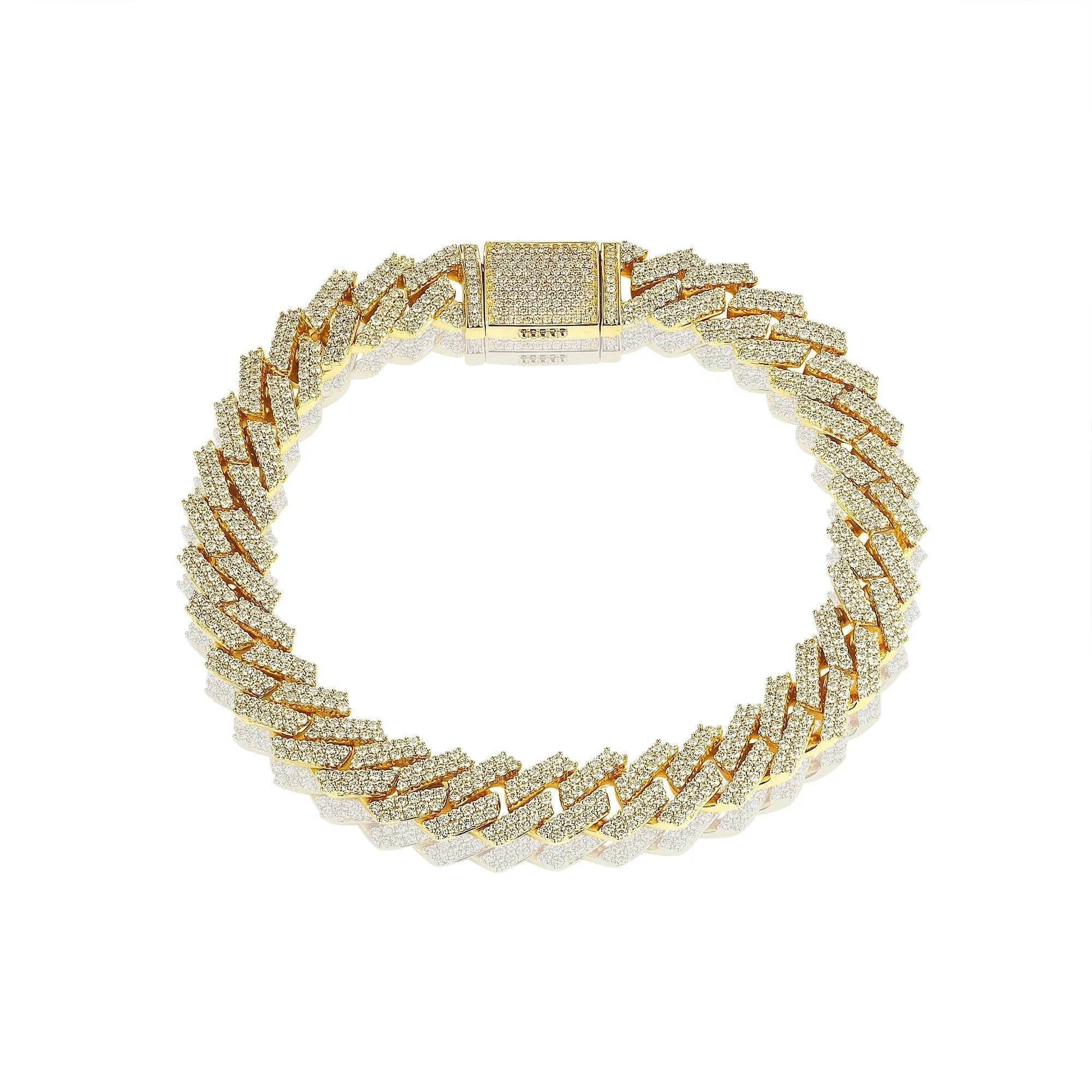 Orchid Gems 13mm Iced Out Miami Cuban Chain