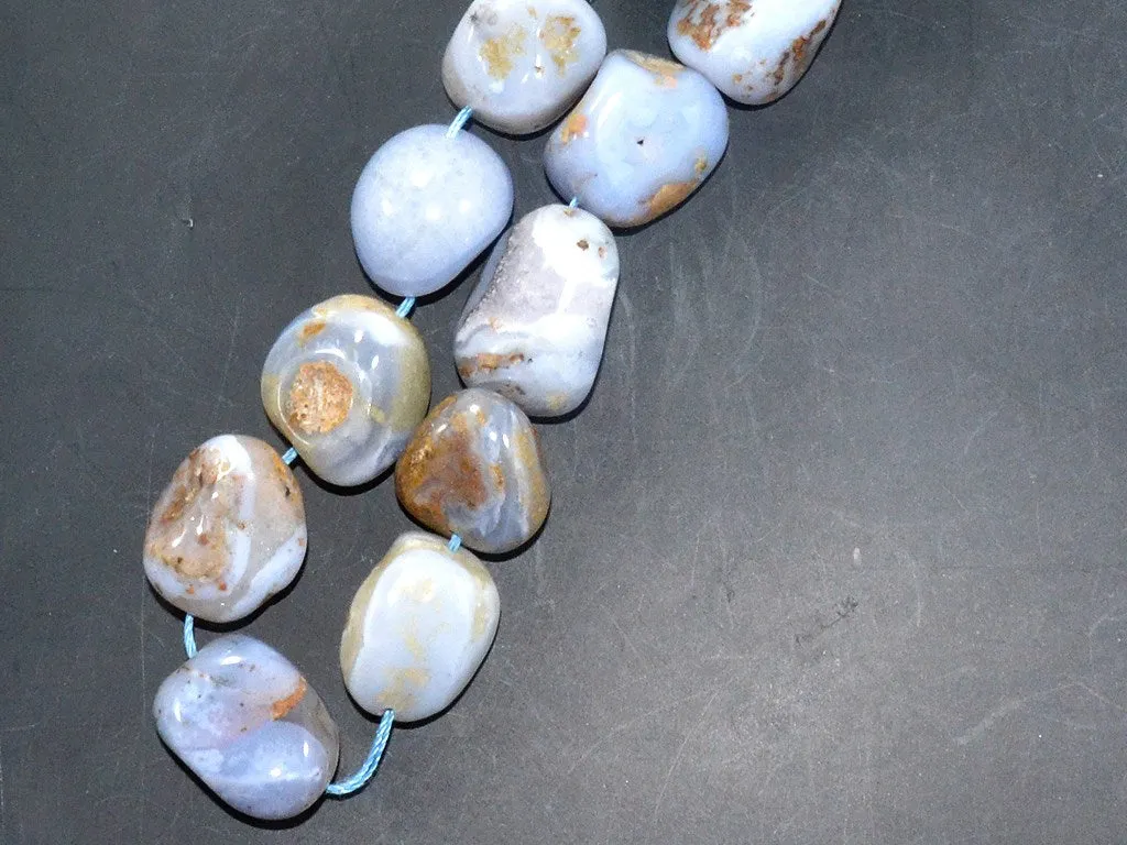 Pastel Blue Agate Stones