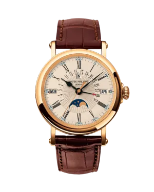 Patek Philippe Grand Complications Perpetual Calendar Retrograde 18K Rose Gold Men's Watch