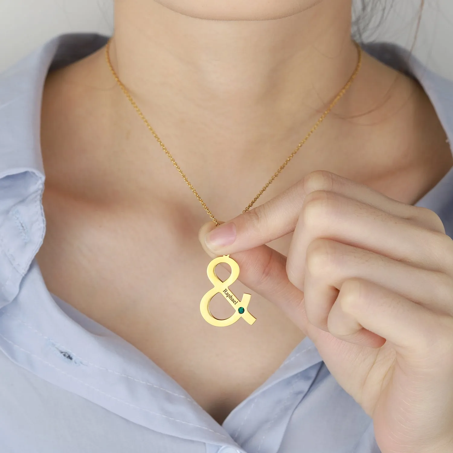 Personalized Birthstone Necklace DN204