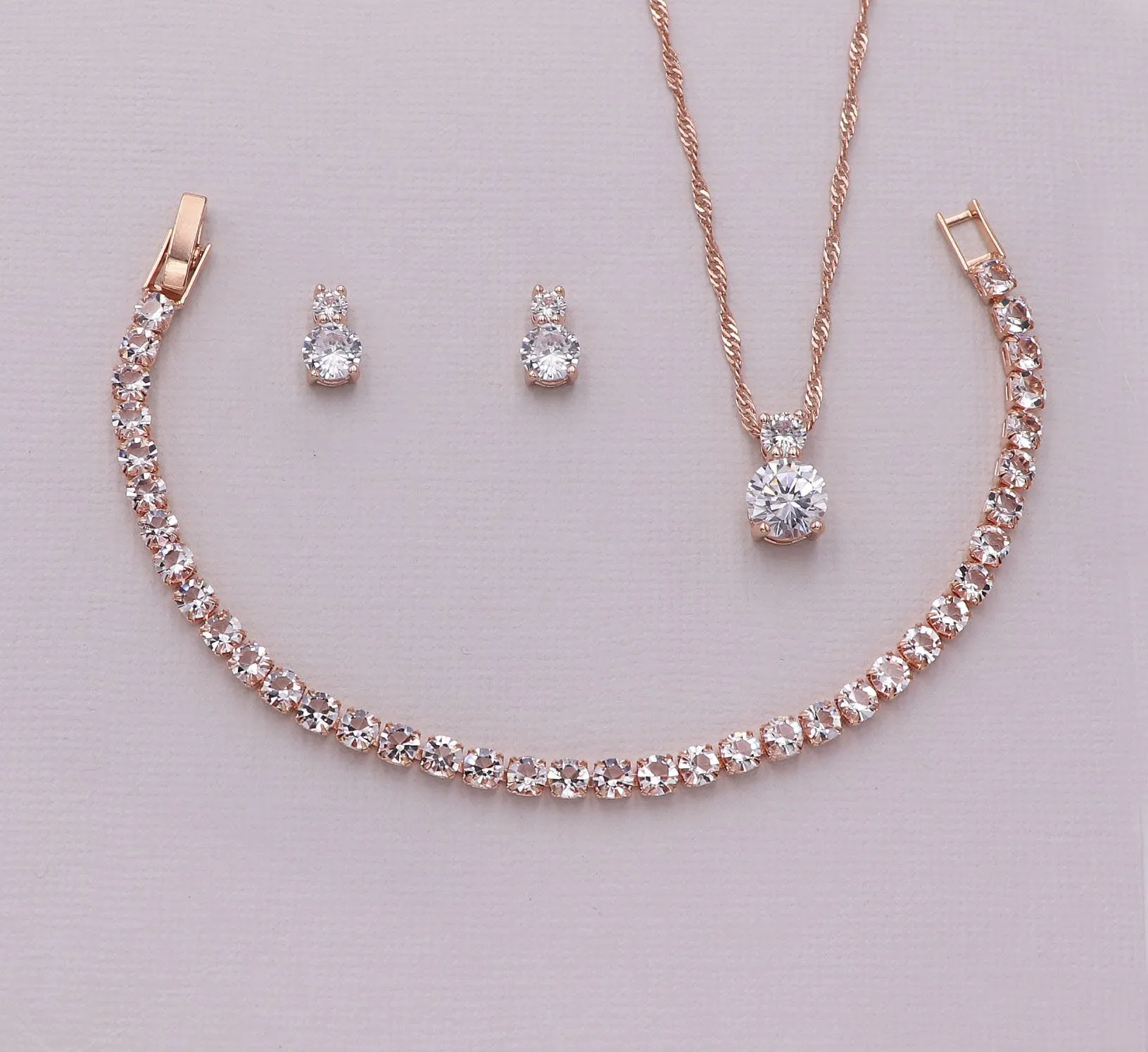Petite Round Jewelry Set