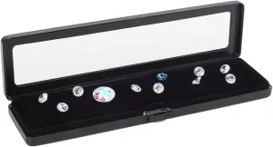 PH PandaHall Diamond Display Boxes Gem Container Holder Gemstone Jewelry Box Show Case Storage Box Holder with Lids and Velvet for Gems Jewelry Displaying and Gift Packing 7.8x2.1 inch