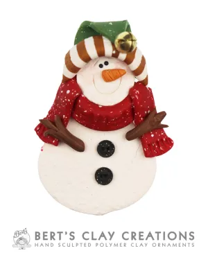 Pin - Snowman - Christmas Colors